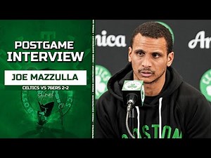 Joe Mazzulla Was PROUD to Coach Celtics in Comeback vs Sixers | Postgame Interview 2-2