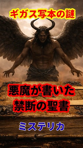 【都市伝説】ギガス写本の謎 ～悪魔の聖書 #都市伝説 #ミステリカ #ギガス写本 #CodexGigas #悪魔の聖書 #禁書 #中世 #歴史ミステリー #悪魔 #堕天使 #ルシファー #オカルト