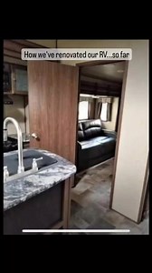 We bought our 2017 Keystone RV Sprinter 5th wheel used with a plan to renovate it, and we definitely have. It feels so good making our home on wheels 'homier' and knowing we've done it all ourselves. We still have several projects we want to take on, but here's the big stuff we've done so far in a little over a year. Which project do you want to know more about? 🛠 Paint interior 🛠 Replace kitchen countertops 🛠 Install residential faucets 🛠 Replace furniture 🛠 Build new dinette 🛠 Remodel mi