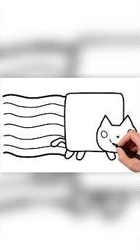[Shorts] 🌈🐱How to draw a Rainbow Cat | Step by step tutorial to draw Rainbow Cat | Pencil to Palette