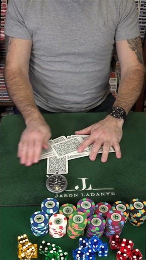 Does THIS explain your bad beat? #cardgame #poker #texasholdem #sleightofhand #shorts