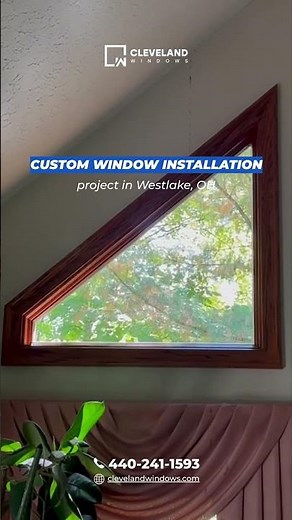 Custom Window Installation in Westlake, OH – Triangle Window Upgrade