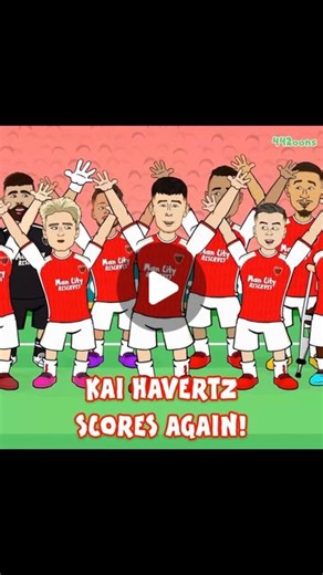 442oons on Instagram: "Kai Havertz scores again🎶 #arsenal #afc #coyg #nld #football #havertz #kaihavertz #goal #442oons #funny"