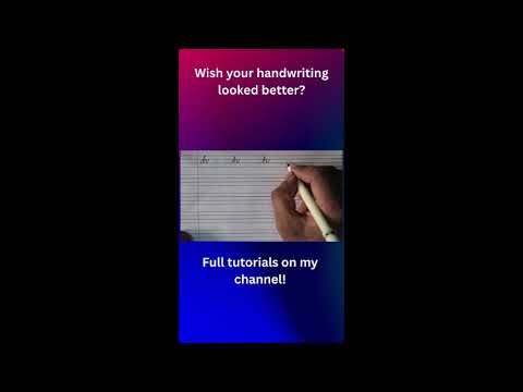 How to write 'h' in cursive. Write Cursive Like a Pro in 30 Seconds!