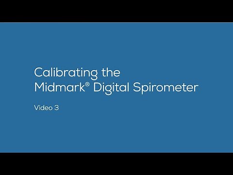 Calibrating the Midmark® Digital Spirometer - Video 3