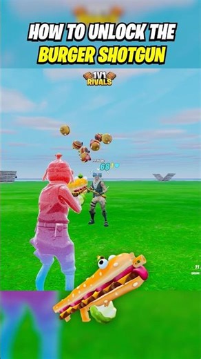 Burger Shotgun in 1v1 Rivals 😳