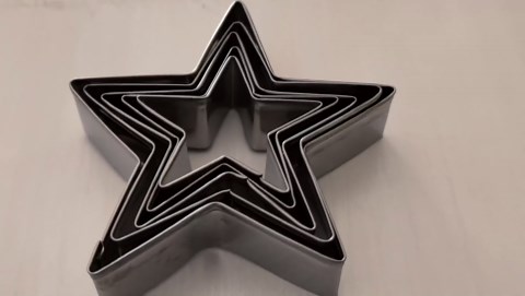 5 PCS Set Stainless Steel Fondant Cake Mold Cookie Cutters (Star)