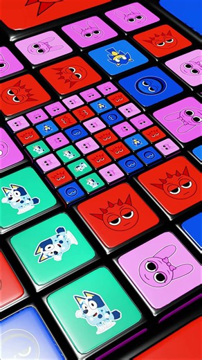 Sprunki Rubik's Cube Falling 25 #incredibox #roblox #minecraft