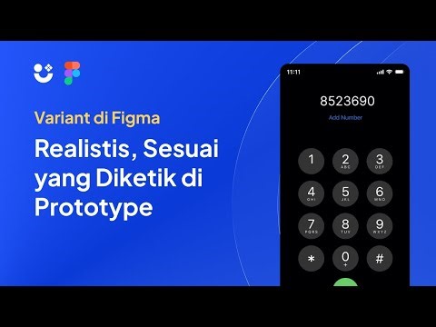 Mudah Banget!! Membuat Realistis Keypad Dengan Variant Di Figma