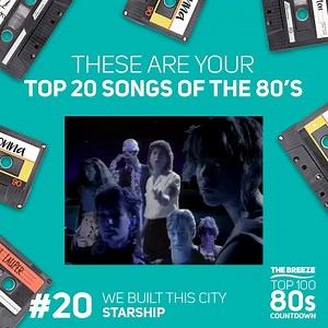 Our Top 100 Songs of the 80's Countdown is complete! Thanks for all your votes, here's your top 20! For the full 100 songs and to follow the official playlist head here: http://bit.ly/2hMwoZN | The Breeze NZ