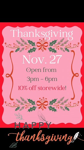 We have so many great days in store for you! #shopprissyhenboutique #downtownjesup #prissyhenboutique #Thanksgiving | Prissy Hen Boutique