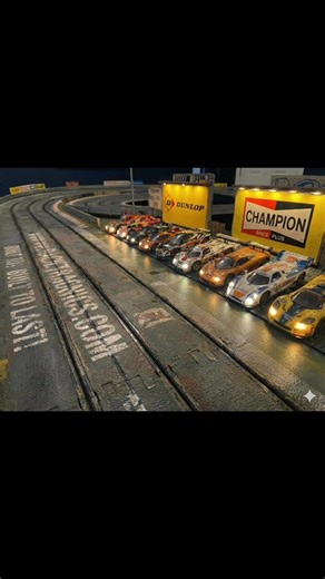 #slotcars #racetrackscenics #slotcarracing #modelcars #slotracing #carrera #scalextric #slotcarscenery | Race Track Scenics Slot Car Scenery