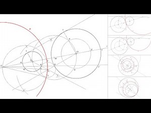 How to draw the Mid-Circle of two given Inverse Circles (Inversive Geometry)