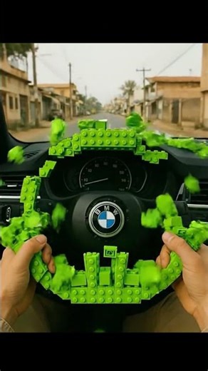 BMW Green LEGO Steering Wheel — CRISP SATISFYING POV