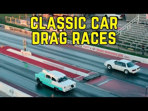 classic muscle car drag racing