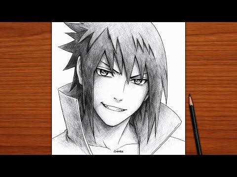 Easy Anime Drawing | How to draw Sasuke Uchiha Step by Step | Sasuke Drawing