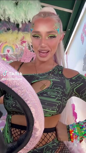 So apparently it takes 2 weeks to get film developed but i cant wait to see how the pics came out! I met so many amazing people with great vibes☀️i love and miss you already💓 Edc was so much fun this year! It gets better every time! So honored to drive the bev cart under the electric sky again! Cant wait until next time!!!! #cartgirl #golf #golfers #golftiktok #edc