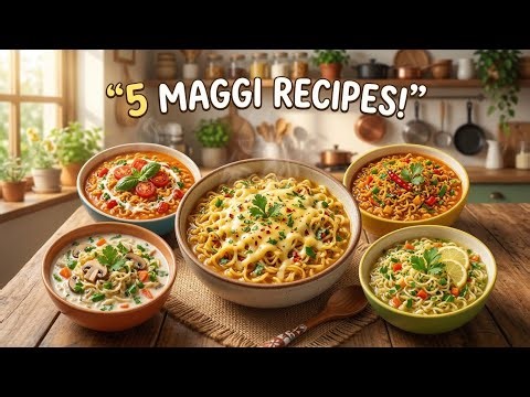 “A Peaceful Day in My Kitchen: Maggi Edition” Ghibli-style video| cozy kitchen cooking