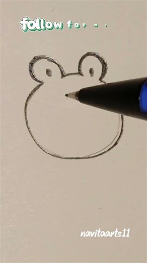 How to draw Frog cute drawing part 25 #easy #cute #drawing #sketch #tutorial #begginer #cutedrawing