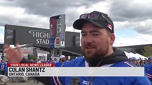 Watch: WIVB News 4's Dillon Morello captured the sights and sounds of fans celebrating the Bills season opener at Highmark Stadium. | News 4 WIVB Buffalo