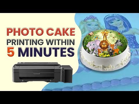 How to Print Photo on Cake? Photo Cake Printing? how to decorate cake? #cakedecorating