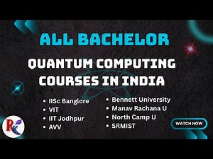 All Bachelor’s Courses in Quantum Computing in India 🇮🇳 | Complete Guide