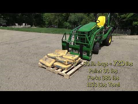 John Deere 1025r - Pallet Forks Lifts How Much? / #90