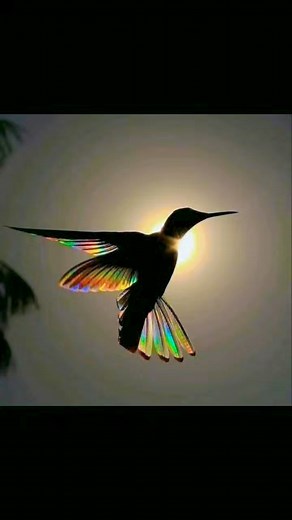 Rainbow ballet rainbow. 🌈🌹🌈 These photos of the black 🖤 & white 🤍 jacobin hummingbird capture the exact moment in which the sunlight penetrates the wings of a Black 🖤 and white 🤍 Jacobin hummingbird revealing a secret of nature that cannot be seen with our eyes. 👁️ 👀 👁️ These photos contain no digital manipulation. 🙏💙💛😎💝🙏 | Ricky Mendez Daposala