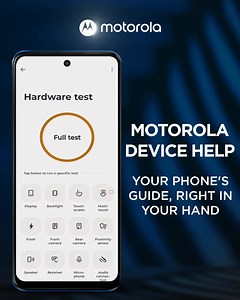 Got questions? At Motorola, we’re always here to provide prompt resolutions. That’s why our experts created the Device Help app—it helps you explore your device’s features, troubleshoot issues, find customized solutions, and connect with support in minutes. So, you can enjoy uninterrupted entertainment all day long. #Motorola | Motorola