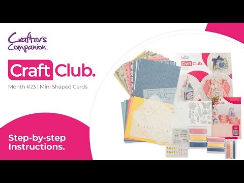 Monthly Craft Club #23: Mini Shaped Cards and Gift Boxes