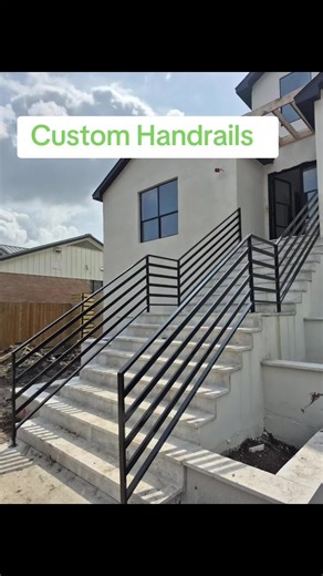At Rampart Welding Fence & Access, we take pride in delivering clean, durable, and modern designs tailored to each project. Our team recently fabricated and installed these sleek, horizontal iron handrails for a beautiful new property in Houston. Designed for both safety and style, the powder-coated black finish complements the contemporary architecture while providing long-lasting protection against the elements. If you're looking for high-quality custom handrails, fencing, or access solutions,