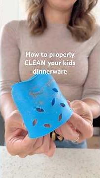 PSA: You’re probably cleaning your kids’ plates & cups wrong 🍽️🧼😳