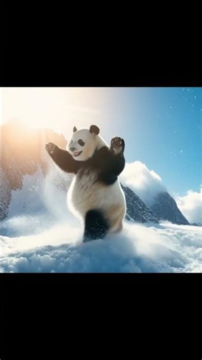 Cute happy Panda dancing 😂😂 #trending #panda #shorts