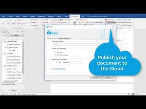 Creating and Publishing documents in MS Word