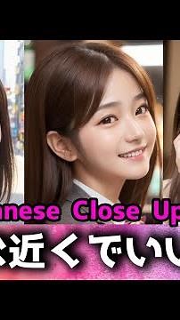 超近い！ドアップで美人顔を拝めるよ😍 japanese close up face