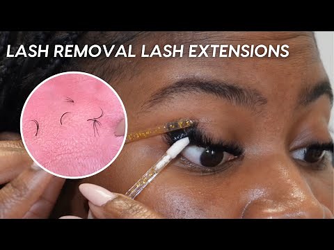 How To Take Off PROFESSIONAL Lash Extensions At Home | Minksbyv