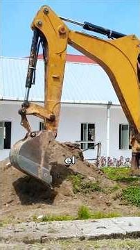 Backhoe: how its main parts work #construction #tutorial