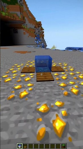 MIND-BLOWING Minecraft Water Logic Tricks #shorts #minecraft #gamingn