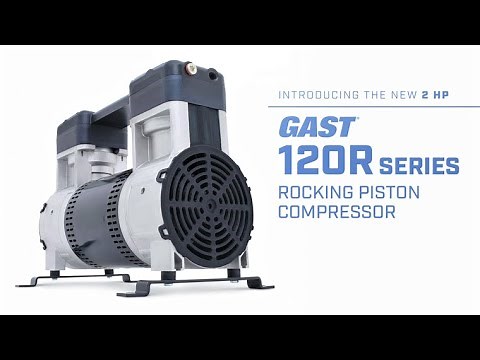 Gast 120R Series 2 Horsepower Rocking Piston Air Compressor