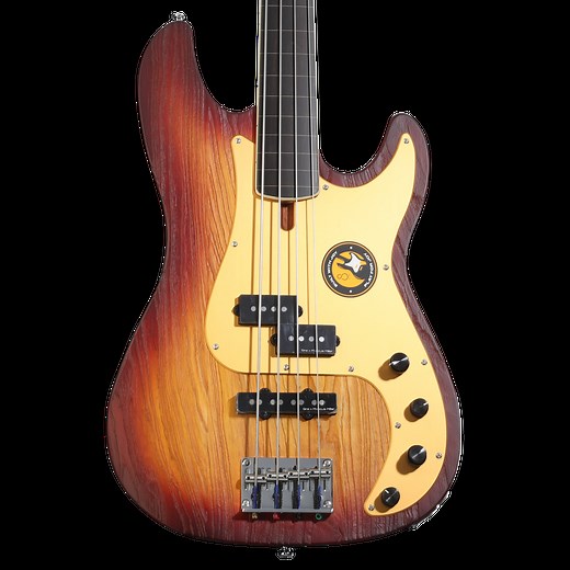 Sire Marcus Miller Sandblasted P7 4-string Fretless Bass Guitar - Tobacco Sunburst, Sweetwater Exclusive