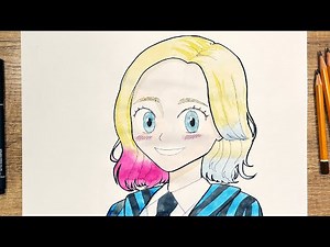 How to draw Enid Sinclair from Wednesday Easy for Beginners | Drawing Tutorial Step-by-Step