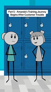 Part 5 Amanda’s Training Journey Begins After Customer Trouble #animation #animationmeme #worklife #manager | Justin Tracy Memes