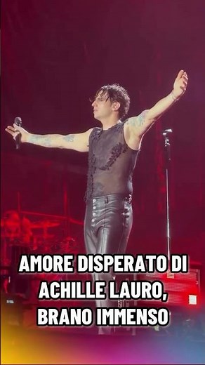 Achille Lauro a Rimini in concerto canta "AMORE DISPERATO"