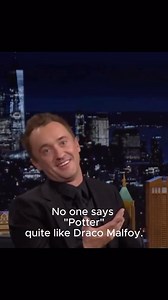 Book Reviews, Previews & More on Instagram: "Draco Malfoy corrects Jimmy Fallon’s pronunciation of Potter. 😂🤣 #dracomalfoy #tomfelton #harrypotter #harrypotterfan #harrypotteredit #jimmyfallon #jimmyfallonshow #funnyclips #funnyreels #fypreels"