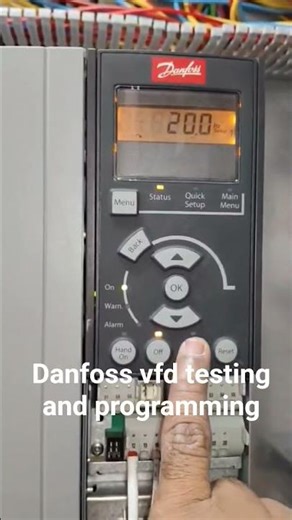 #danfoss vfd programming and testing #likesharesubscribe #plslikesubscribe