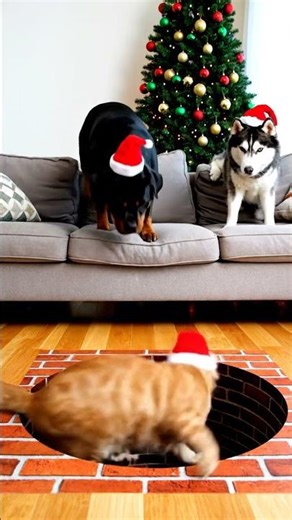 The Grinch Stole His Balance! 🎄🕳️ #shorts #christmas