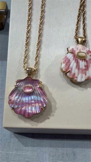 Explore Kendra Scott's Seashell Necklaces with Iridescent Accents |