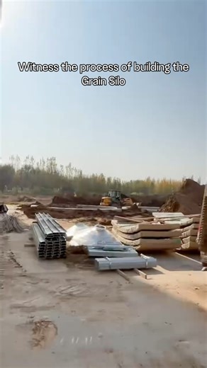 Witness the process of building the grain silo.
