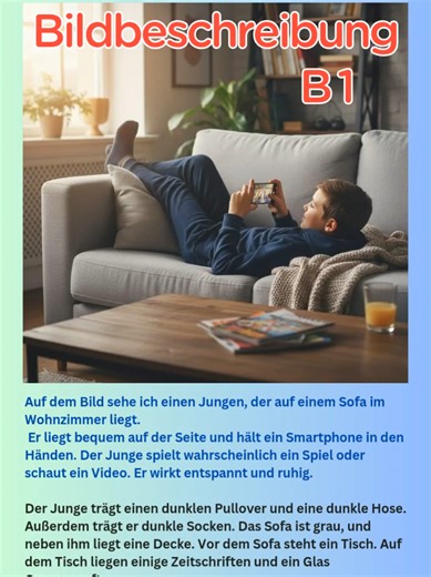 B1 Deutsch lernen: Bildbeschreibung und Beispiele