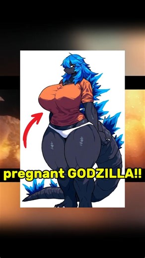 pregnant GODZILLA!?? #godzilla #monsterverse #shorts #shortsfeed
